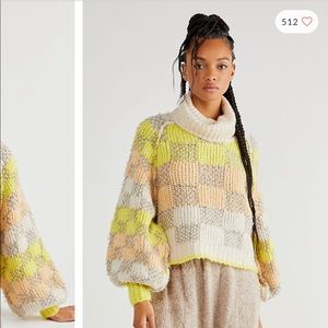 Free People Check Me Out pullover NWT